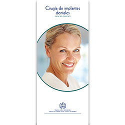 Cirugía de implantes dentales Patient Information Pamphlet (100-Pack) (Dental Implant Surgery Spanish)
