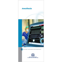 Anesthesia Patient Information Pamphlet