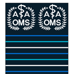 AAOMS-branded Socks, Striped Pattern